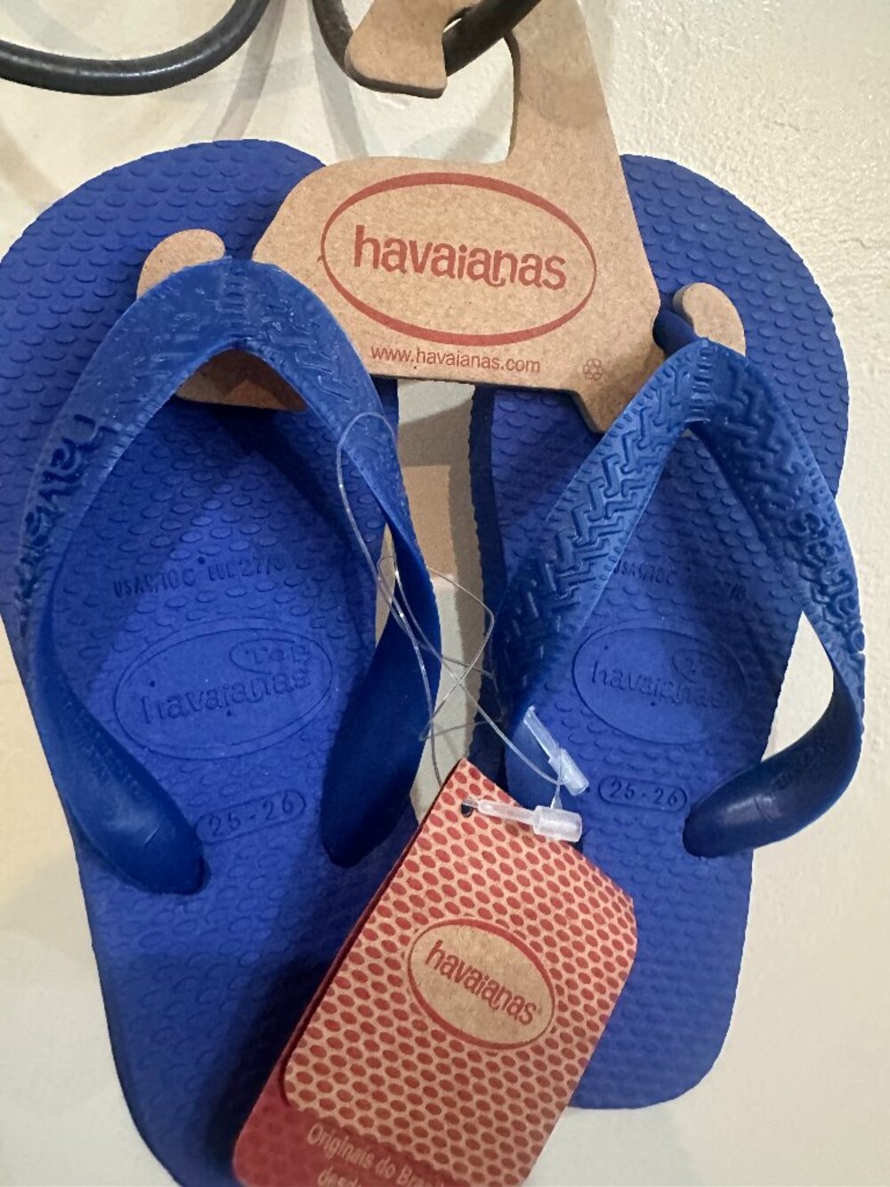 NWT Havaianas Tops Kids Marine Blue Top Flip Flops Sandal Deadstock